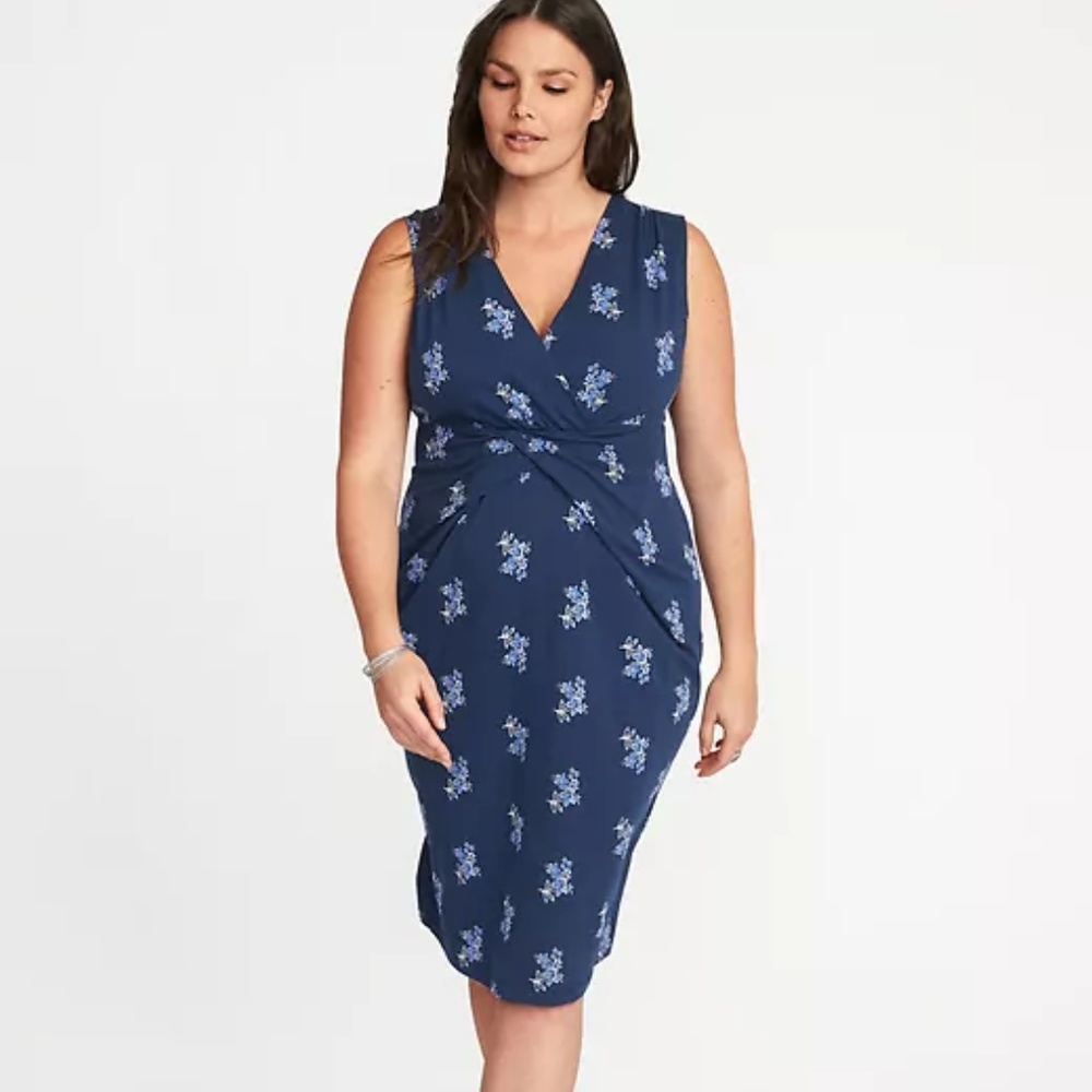 NWT Old Navy Sleeveless Cross-Front Sheath Dress